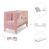 Lit bébé cododo 60x120 cm (4in1) en bois/marengo · Nexor C187R-M6995