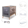 Co-sleeping cot 60x120 cm (4in1) wooden/charcoal · Nexor C187R-M6995