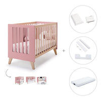 Lit bébé cododo 60x120 cm (4in1) en bois/marengo · Nexor C187R-M6995