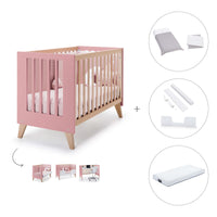 Lit bébé cododo 60x120 cm (4in1) en bois/marengo · Nexor C187R-M6995