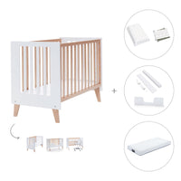 Co-sleeping cot 60x120 cm (4in1) wooden/white · Nexor C187R-M7795