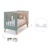 Co-sleeping cot 60x120 cm (4in1) wooden/green · Nexor C187R-M5795