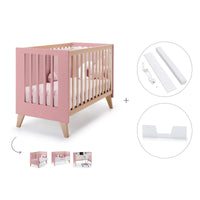 Lit bébé cododo 60x120 cm (4in1) en bois/marengo · Nexor C187R-M6995