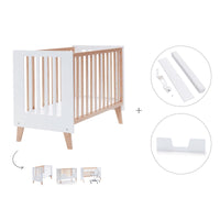 Co-sleeping cot 60x120 cm (4in1) wooden/white · Nexor C187R-M7795