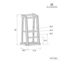 Medidas de torre de aprendizaje de Alondra