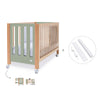 Lit bébé cododo 60x120 cm bois/vert-olive · Occa C166-M9556