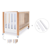 Lit bébé cododo 60x120 cm bois/blanc · Occa C166-M9577