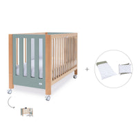 Co-sleeping cot 60x120 cm (5in1) wood/green · Occa C166-M9557