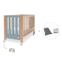 Co-sleeping cot 60x120 cm (5in1) wood/green · Occa C166-M9557