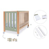 Co-sleeping cot 60x120 cm (5in1) wood/green olive · Occa C166-M9556