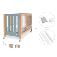 Co-sleeping cot 60x120 cm (5in1) wood/green · Occa C166-M9557