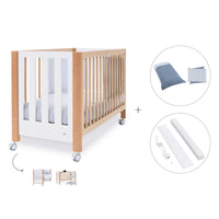 Berço co-sleeping 60x120 cm (5in1) madeira/branco · Occa C166-M9577