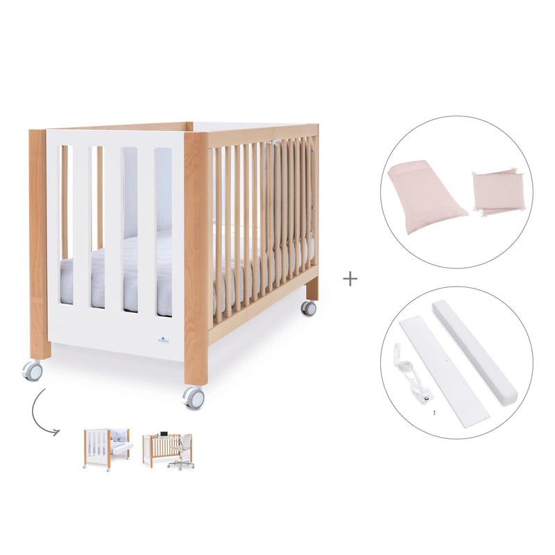 Co-sleeping cot 60x120 cm (5in1) wood/white · Occa C166-M9577