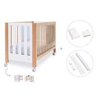 Berço co-sleeping 60x120 cm (5in1) madeira/branco · Occa C166-M9577