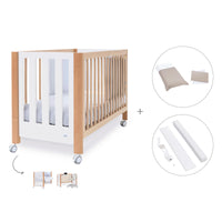 Berço co-sleeping 60x120 cm (5in1) madeira/branco · Occa C166-M9577