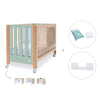 Co-sleeping cot 60x120 cm (5in1) wood/mint · Occa C166-M9555