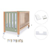 Co-sleeping cot 60x120 cm (5in1) wood/green olive · Occa C166-M9556