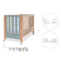 Co-sleeping cot 60x120 cm (5in1) wood/green · Occa C166-M9557