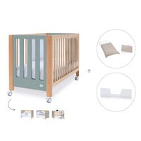 Co-sleeping cot 60x120 cm (5in1) wood/green · Occa C166-M9557