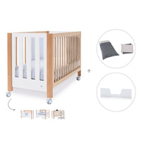 Berço co-sleeping 60x120 cm (5in1) madeira/branco · Occa C166-M9577