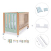 Co-sleeping cot 60x120 cm (5in1) wood/mint · Occa C166-M9555