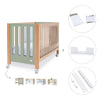 Co-sleeping cot 60x120 cm (5in1) wood/green olive · Occa C166-M9556