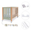 Lit bébé cododo 60x120 cm bois/vert-olive · Occa C166-M9556