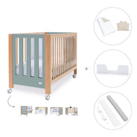 Co-sleeping cot 60x120 cm (5in1) wood/green · Occa C166-M9557