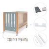 Co-sleeping cot 60x120 cm (5in1) wood/green · Occa C166-M9557