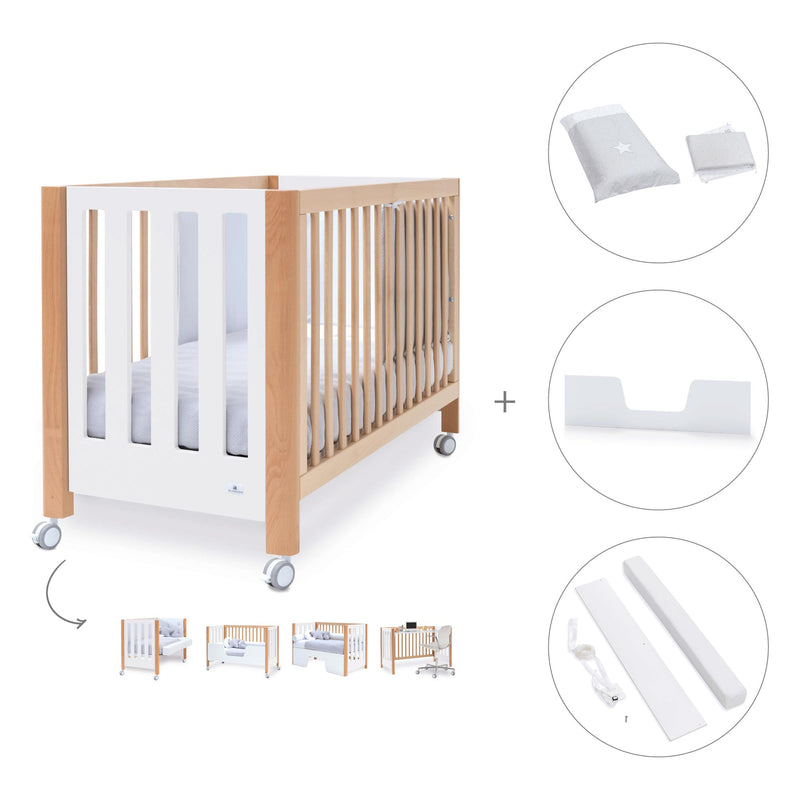 Co-sleeping cot 60x120 cm (5in1) wood/white · Occa C166-M9577