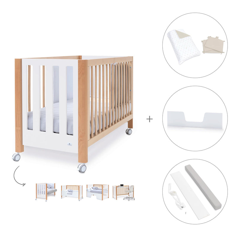 Co-sleeping cot 60x120 cm (5in1) wood/white · Occa C166-M9577