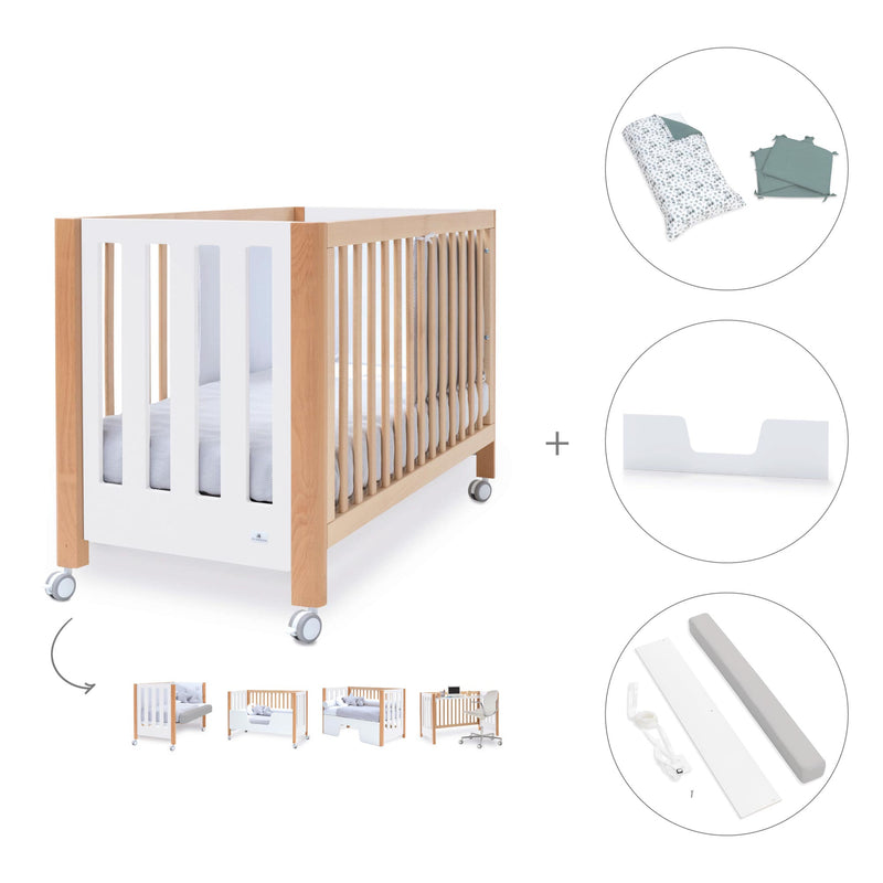 Co-sleeping cot 60x120 cm (5in1) wood/white · Occa C166-M9577