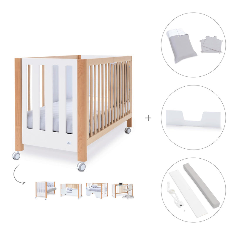 Co-sleeping cot 60x120 cm (5in1) wood/white · Occa C166-M9577