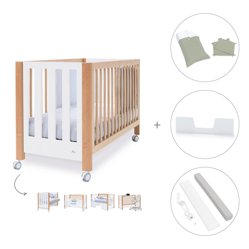 Co-sleeping cot 60x120 cm (5in1) wood/white · Occa C166-M9577