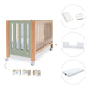 Lit bébé cododo 60x120 cm bois/vert-olive · Occa C166-M9556