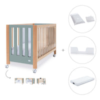 Co-sleeping cot 60x120 cm (5in1) wood/green · Occa C166-M9557