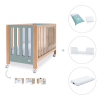 Co-sleeping cot 60x120 cm (5in1) wood/green · Occa C166-M9557