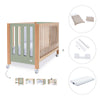 Lit bébé cododo 60x120 cm bois/vert-olive · Occa C166-M9556