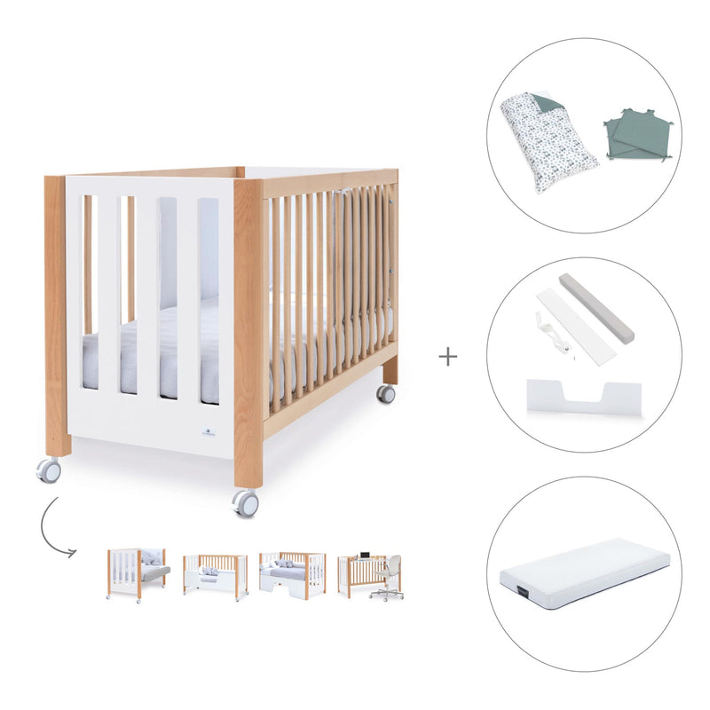 Co-sleeping cot 60x120 cm (5in1) wood/white · Occa C166-M9577