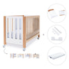 Berço co-sleeping 60x120 cm (5in1) madeira/branco · Occa C166-M9577