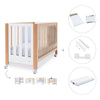 Berço co-sleeping 60x120 cm (5in1) madeira/branco · Occa C166-M9577