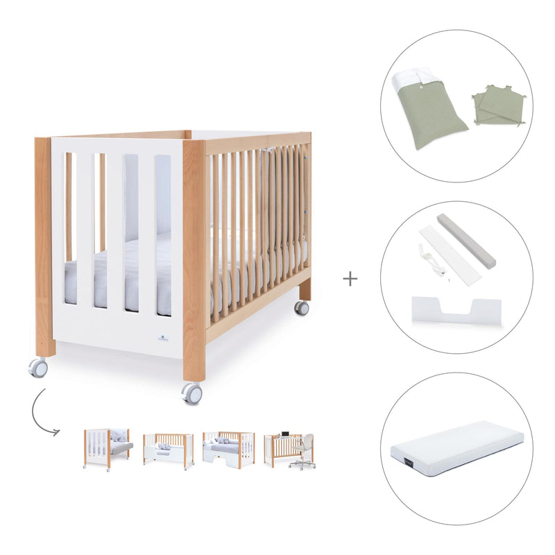 Co-sleeping cot 60x120 cm (5in1) wood/white · Occa C166-M9577