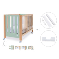 Co-sleeping cot 60x120 cm (5in1) wood/mint · Occa C166-M9555