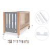 Berço co-sleeping 60x120 cm (5in1) madeira/cinzento · Occa C166-M9558