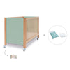 Co-sleeping cot 60x120 cm (5in1) wood/mint · Ombra C167-M9555