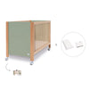 Co-sleeping cot 60x120 cm (5in1) wood/green olive · Ombra C167-M9556