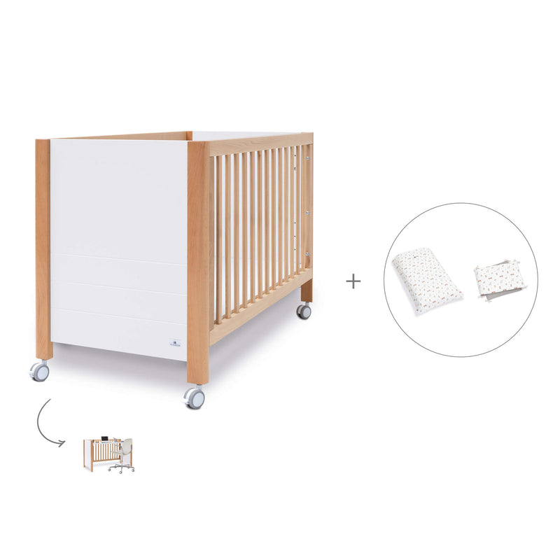 Co-sleeping cot 60x120 cm (5in1) wood/white · Ombra C167-M9577