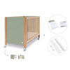 Co-sleeping cot 60x120 cm (5in1) wood/green olive · Ombra C167-M9556