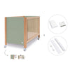 Co-sleeping cot 60x120 cm (5in1) wood/green olive · Ombra C167-M9556