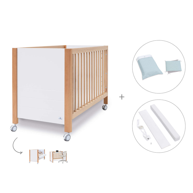 Co-sleeping cot 60x120 cm (5in1) wood/white · Ombra C167-M9577